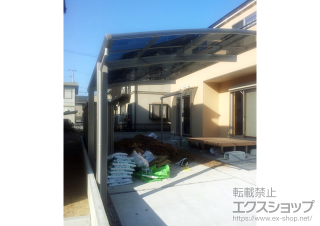 岡山県岡山市ののカーポート プレシオスポート 積雪〜20cm対応 施工例