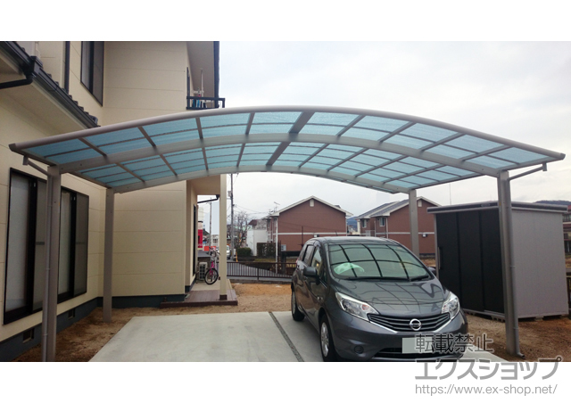岡山県赤磐市ののカーポート レイナツインポートグラン　積雪〜20cm対応 施工例