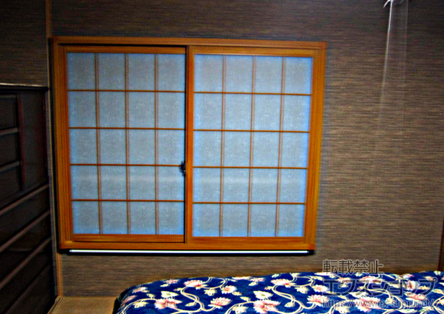 静岡県伊東市のの二重窓（内窓） インプラス(ダストバリア)引き違い窓2枚建て 施工例