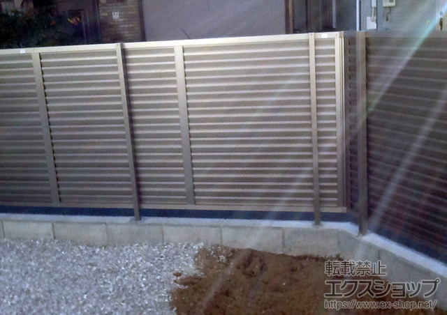 埼玉県川越市ののフェンス・柵 プレスタフェンス8型 フリーポールタイプ 施工例