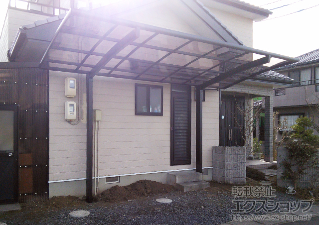 山口県熊毛郡平生町のLIXIL リクシル（トステム）のカーポート カーブポートシグマIII 積雪〜20cm対応 施工例