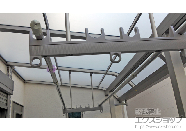 大阪府東大阪市のLIXIL リクシル（トステム）のカーポート カーブポートシグマIII 延長 積雪〜20cm対応 施工例