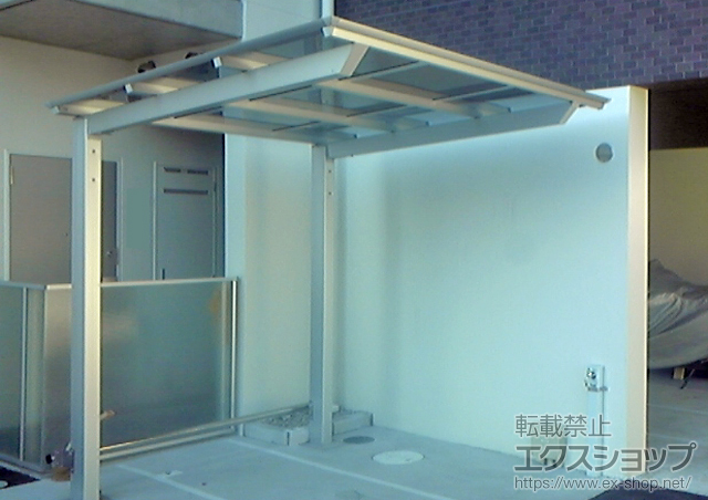 兵庫県尼崎市ののサイクルポート・駐輪場 アーキフィット ミニ 延長 積雪〜20cm対応 施工例