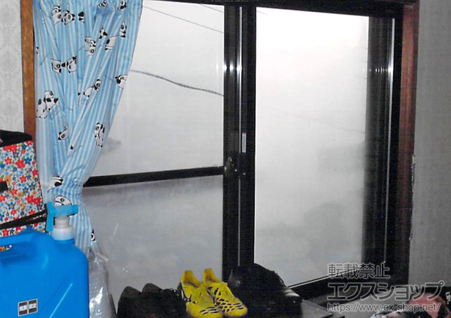 島根県出雲市のの二重窓（内窓） インプラス(ダストバリア)引違い窓2枚建て 施工例