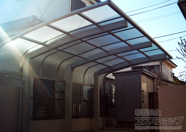 埼玉県桶川市ののカーポート レイナキャップポートグラン50　積雪〜50cm対応 施工例