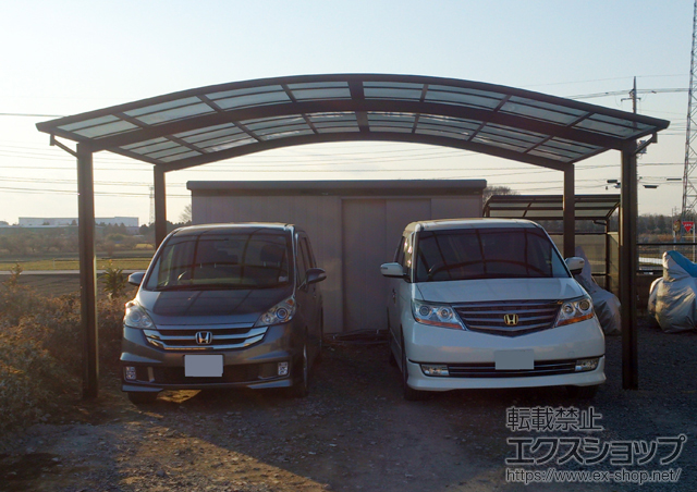 栃木県下野市ののカーポート レイナツインポートグラン　積雪〜20cm対応 施工例