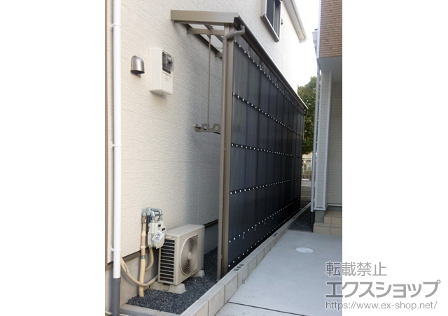 大阪府枚方市のLIXIL リクシル（トステム）のストックヤード フリーヤード　オープンタイプ 積雪~20cm対応 施工例