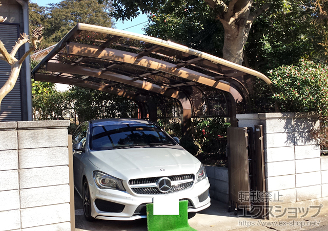 千葉県四街道市のLIXIL リクシル（トステム）のカーポート テールポートシグマIII 1500 積雪〜50cm対応 施工例