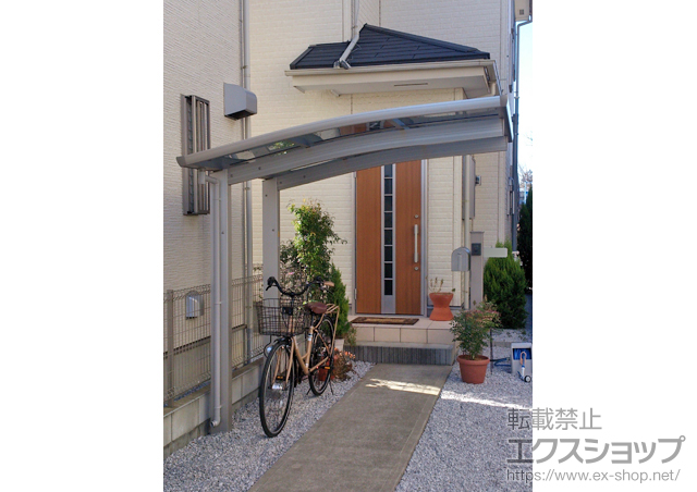 埼玉県さいたま市ののサイクルポート・駐輪場 プレシオスポート　ミニ　積雪〜20ｃｍ対応 施工例