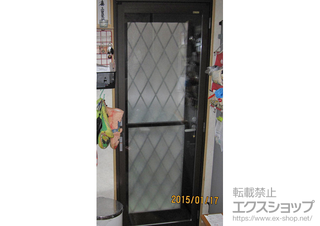 福岡県宗像市のの二重窓（内窓） インプラス(ダストバリア)テラスドア(左吊元) 施工例