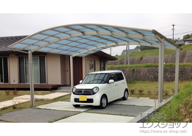 福岡県朝倉市ののカーポート レイナツインポートグラン　積雪〜20cm対応 施工例