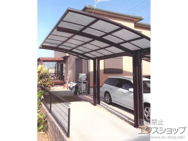 兵庫県赤穂市ののカーポート カムフィNex R 積雪〜20cm対応 施工例