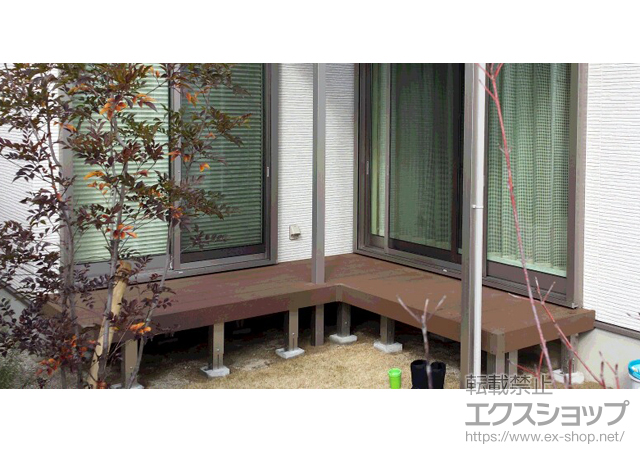 福岡県福岡市ののウッドデッキ リウッドデッキ 200 施工例