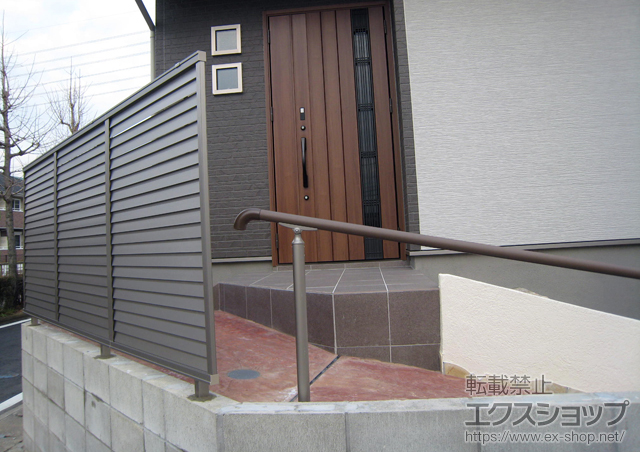 福岡県大野城市ののフェンス・柵 プレスタフェンス8型 フリーポールタイプ 施工例