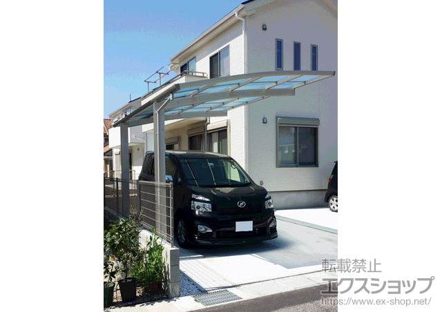 岡山県岡山市ののカーポート レイナポートグラン　積雪〜20cm対応 施工例