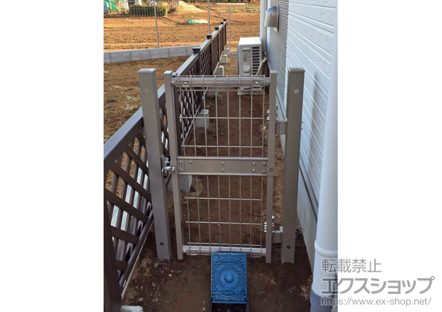 千葉県千葉市のの門扉 ハイグリッド門扉N8型 片開き　柱使用 施工例