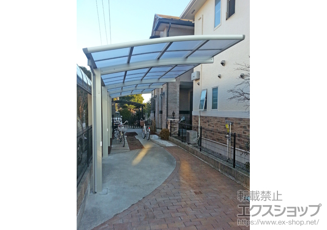 栃木県宇都宮市ののカーポート レイナポートグラン 縦連棟　積雪〜20cm対応 施工例