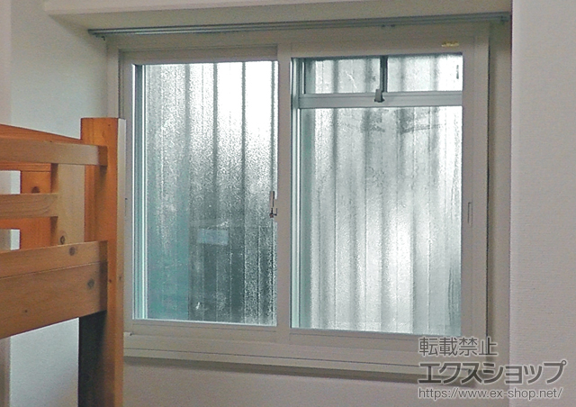 大阪府豊中市のの二重窓（内窓） インプラス(ダストバリア)引き違い窓変則2枚建て 施工例