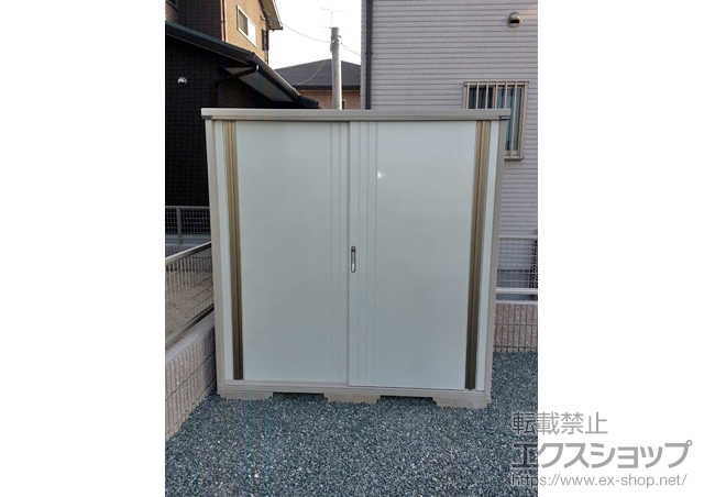 熊本県菊池郡菊陽町のの物置・屋外倉庫 グランプレステージジャスト パールマイカ色(M-199AFWWM) 施工例