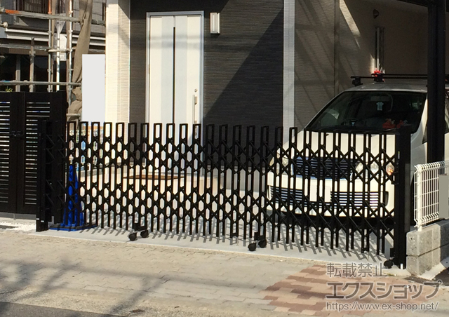 大阪府大阪市ののフェンス・柵 ハイグリッドフェンスUF8型 フリーポールタイプ 施工例