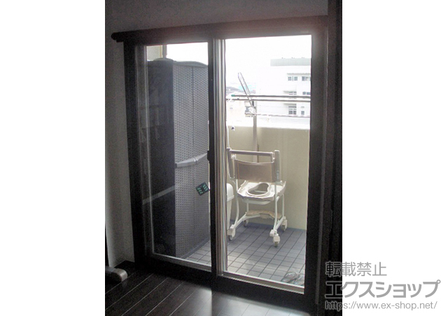 広島県福山市のの二重窓（内窓） インプラス(ダストバリア)引違い窓2枚建て 施工例