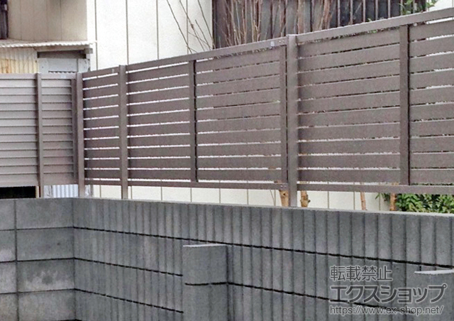 神奈川県茅ヶ崎市ののフェンス・柵 プレスタフェンス7Y型  フリーポールタイプ 施工例