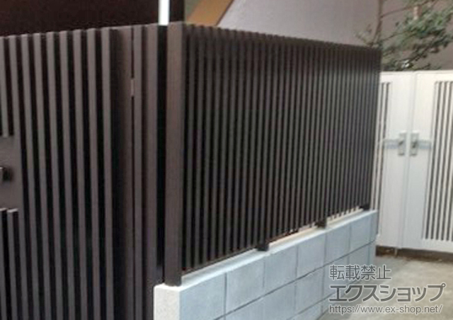 東京都世田谷区ののフェンス・柵 エルファード1型 間仕切り支柱 施工例