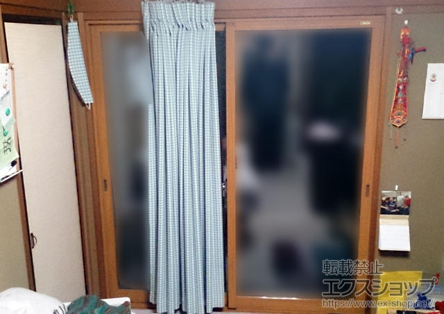 栃木県宇都宮市のの二重窓（内窓） インプラス(ダストバリア)引き違い窓2枚建て 施工例