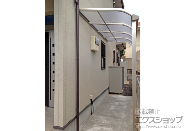 滋賀県草津市ののテラス屋根 プレシオステラス R型 テラスタイプ 単体 積雪〜20cm対応 施工例