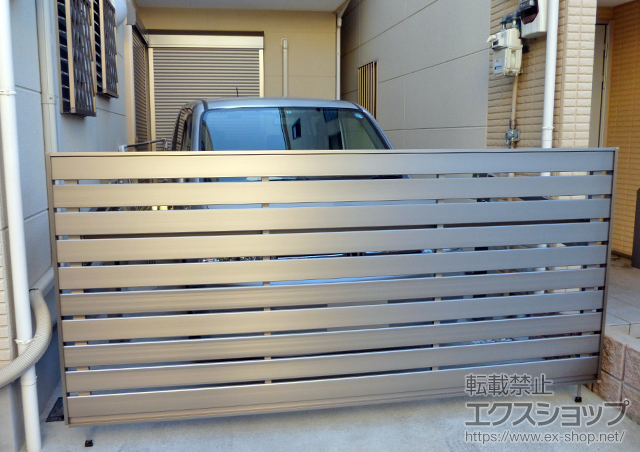 大阪府東大阪市ののカーゲート オーバードアS5型 手動式 施工例