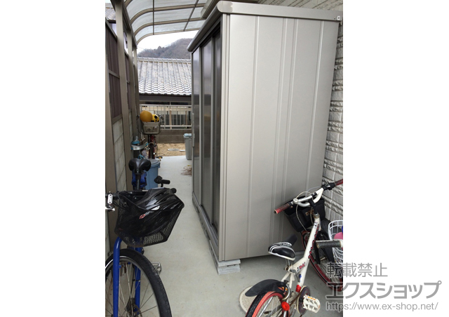 岡山県岡山市のの物置・屋外倉庫 エスモ 一般型 (ESD-1609AGL) 施工例