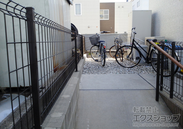 愛知県名古屋市ののフェンス・柵 ハイグリッドフェンスUF8型 フリーポールタイプ 施工例