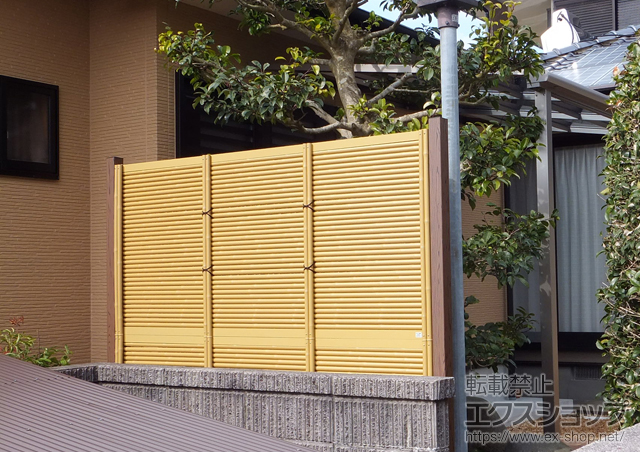 山口県下関市ののフェンス・柵 京香 御簾垣 間仕切りタイプ 両面仕様 ユニット型 施工例