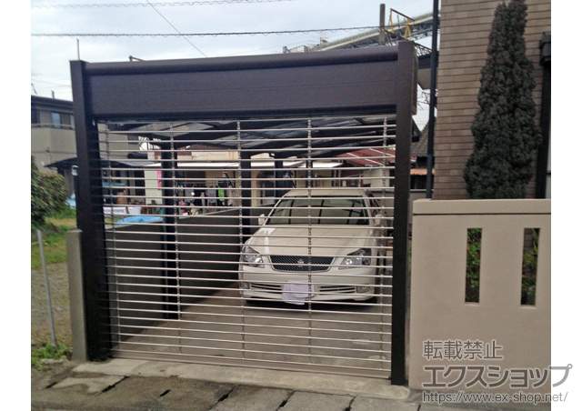 熊本県八代市ののガレージシャッター シャッターゲート FX1型 電動式 施工例