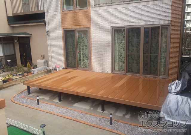 東京都足立区ののウッドデッキ リウッドデッキ 200 施工例