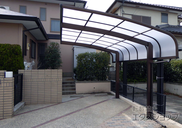 福岡県古賀市ののカーポート プレシオスポート アルファ 積雪〜20cm対応 施工例