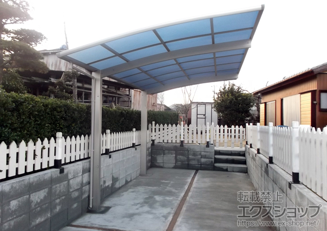 茨城県稲敷郡阿見町ののカーポート プレシオスポート 積雪〜20cm対応 施工例