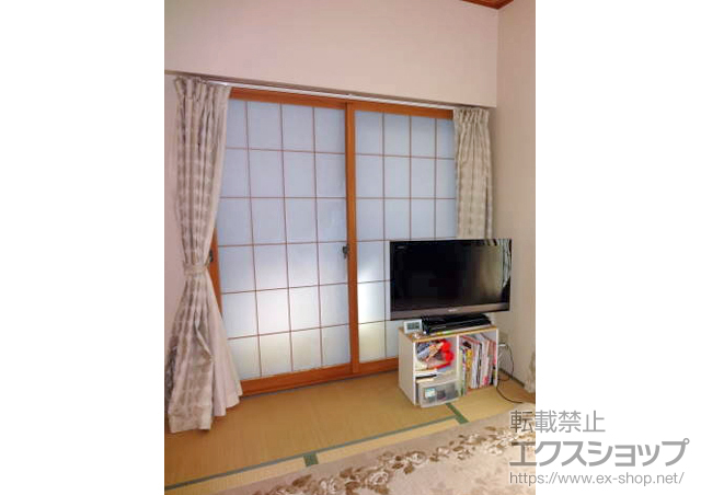 神奈川県海老名市のの二重窓（内窓） インプラス(ダストバリア)引き違い窓2枚建て 施工例