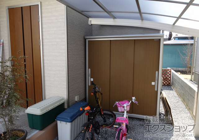 栃木県宇都宮市のの物置・屋外倉庫 エスモ 一般型（ESD-1805AGL） 施工例
