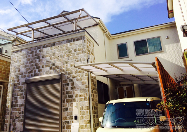 大阪府枚方市ののカーポート プレシオスポート 積雪〜20cm対応 施工例