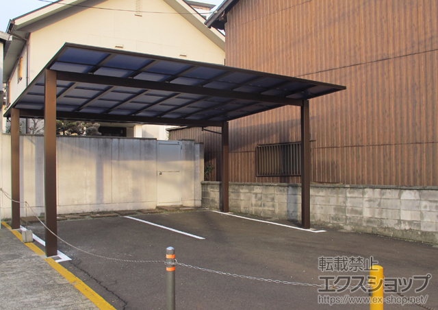 滋賀県大津市ののカーポート エフルージュ ツイン 積雪〜20cm対応 施工例