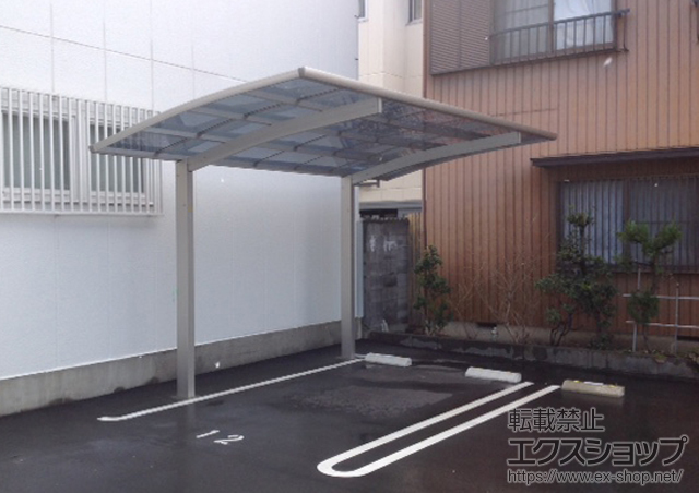 岐阜県岐阜市ののカーポート プレシオスポート 積雪〜20cm対応 施工例