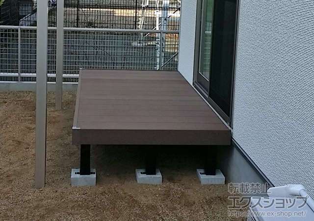 熊本県熊本市ののウッドデッキ リウッドデッキ 200 施工例