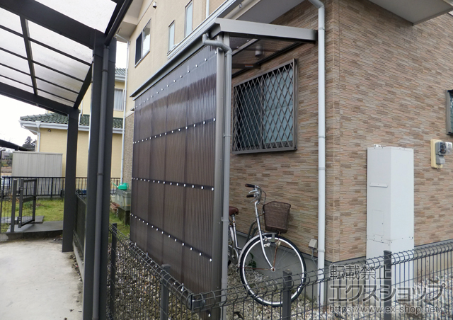 千葉県茂原市のLIXIL リクシル（トステム）のストックヤード フリーヤード　オープンタイプ 積雪~20cm対応 施工例