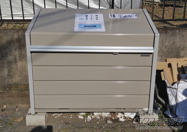 東京都世田谷区ののゴミステーション ダストボックスミニ メッシュ床タイプ(DBN-126M 500L) 施工例
