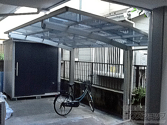 東京都大田区ののカーポート プレシオスポート 積雪〜20cm対応＋着脱式補助柱 施工例