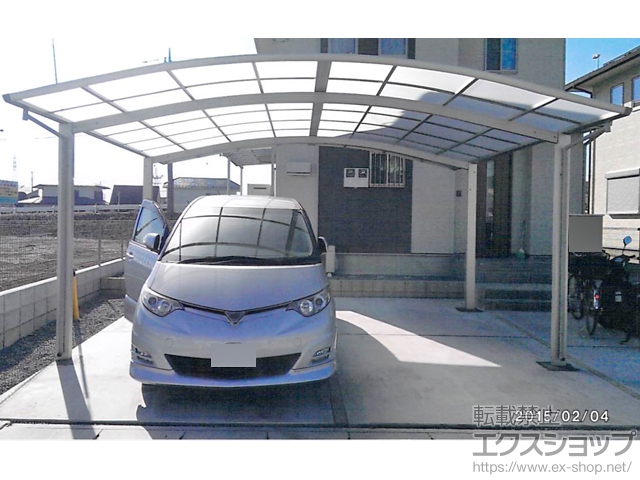 埼玉県加須市ののカーポート プレシオスポート ワイド 積雪〜20cm対応 施工例