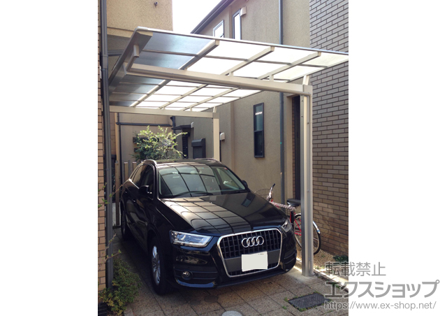 東京都西東京市ののカーポート マイリッシュ 前下がり 積雪〜20cm対応 施工例