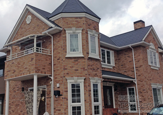 山口県山口市のLIXIL リクシル（トステム）のバルコニー・ベランダ屋根 ライザーテラスII F型 屋根タイプ 単体 積雪〜20cm対応 施工例