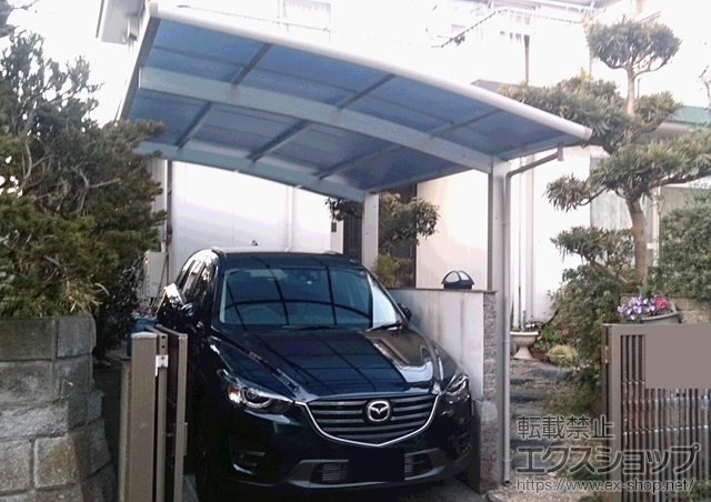 神奈川県横須賀市ののカーポート レイナポートグラン 積雪〜20cm対応 施工例